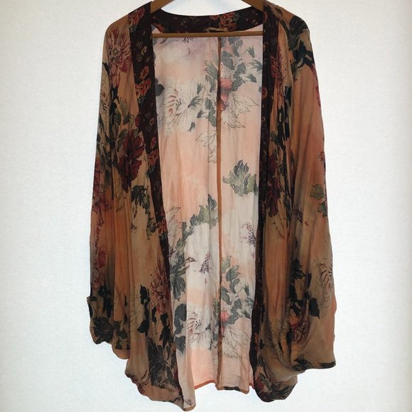 Anthropologie - Floral Draped Cover-up - Picture 1 of 5